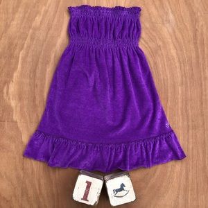 OP Tube Top Girls Bathing Suit Coverup Dress XS